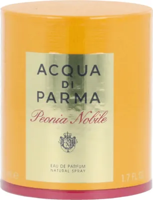 Produktbild von Acqua di Parma Peonia Nobile, Frauen, 50 ml, Nicht nachfüllbare Flasche, Schwarzer Pfeffer, Himbeere, Black Pepper, Raspberry Accord, Freesie, Geranium, Pfingstrose, Rose