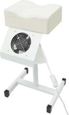Obrázek produktu pro YIYIBYUS, stolička na pedikúru/manikúru pro salon/lázně, výškově nastavitelná s opěrkou nohou a čisticím ventilátorem, bílá barva