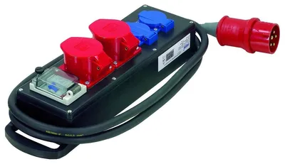 Produktbild von HEDI KVG202016I Steckdosenleiste aus Vollgummi, Drehstrom 400 V 16 A