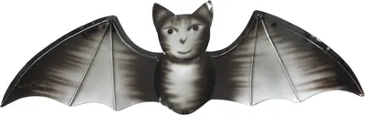 Produktbild von Deko Fledermaus Wanddeko Metall Wandbild Flughund Mystik Gothic Figur Skulptur