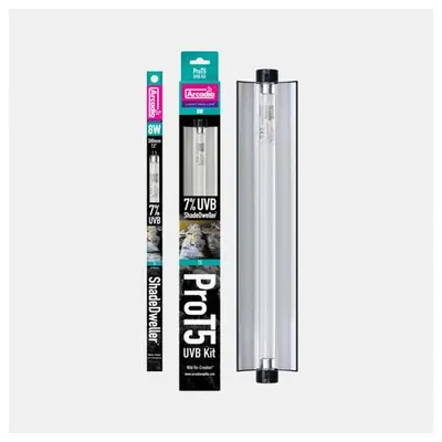 Productafbeelding van Arcadia Pro T5 UVB Set Shadedweller 7% UVB 8W 320mm terrariumverlichting voor schaduwminnende reptielen