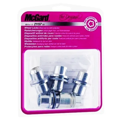 Immagine prodotto di Dado piatto McGard kit originale 4 pezzi per auto in acciaio M14x1,5 antifurto
