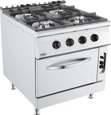 Produktbild von Base 900 Gasherd 4 Br. Mit Gasbackofen