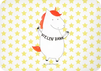 Produktbild von Mr. & Mrs. Panda magnet Einhorn Dankeschön - Weiß - Geschenk, Vielen Dank, Kühlschrankmagnet, Einhörner, zettelhalter, Unicorn, Danksagung, Notizhalter, whiteboardmagnet