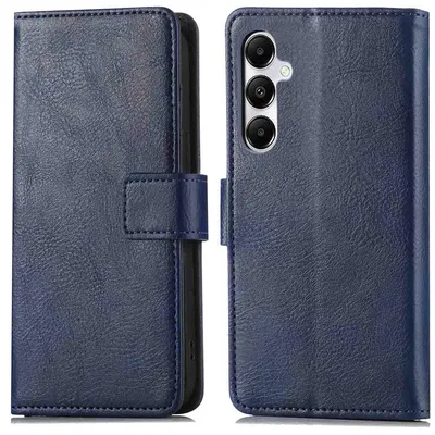 Imagen del producto de Funda Tipo Libro de Lujo para Samsung Galaxy A55 - Azul oscuro