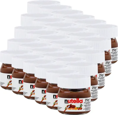 Produktbild von Ferrero Nutella Mini Glas Brotaufstrich Schokolade 25g - Nuss-Nougat (30er Pack