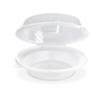 Produktbild von 25x Salatschalen klar mit Dipfach im Domdeckel  1600ml PP
