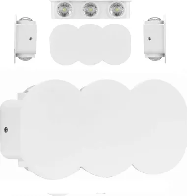 Immagine prodotto di Moderna lampada da parete a LED, con illuminazione verso l'alto e verso il basso, per loft, interni ed esterni