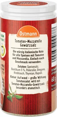 Immagine prodotto di Pomodori Mozzarella Sale aromatizzato