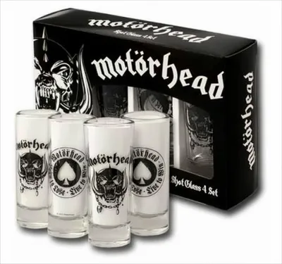 Zdjęcie produktu dla Zestaw 4 kieliszków do shotów Motörhead