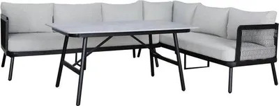 Produktbild von ROJAPLAST Edinburgh Eckset Aluminium 614275C