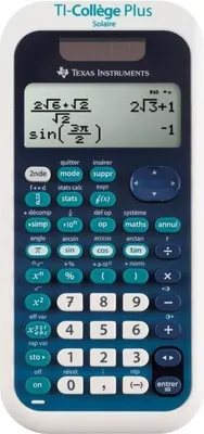 Image de Calculatrice TEXAS INSTRUMENTS TI-College Plus Solaire, Calculatrice Solaire