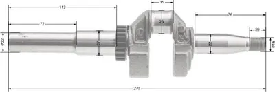 Obrázek produktu pro Klikový hřídel B&S Series 675 EXI ORIGINÁLNÍ DÍL 595024