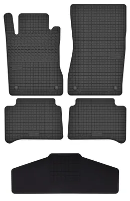 Imagen del producto de Alfombrillas de goma + túnel para Mercedes E W211 2002-2009 (sedán/familiar) – juego de 5 piezas, , a medida – Wielganizator SolidTread