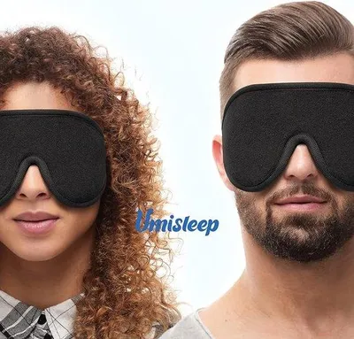 Produktbild von Famanu Schlafmaske mit 3D-Konturen - Schwarz