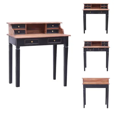 Produktbild von vidaXL Schreibtisch mit Schubladen 90x50x101 cm Altholz Massiv -  Schreibtische
