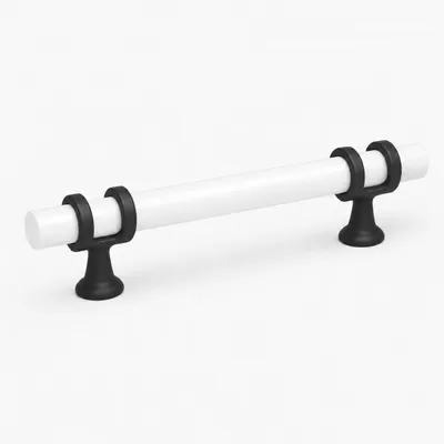 Produktbild von Möbelgriff Küchengriffe Schrankgriff Bügelgriff Schubladengriffe 628 Schwarz - Weiß 128 mm