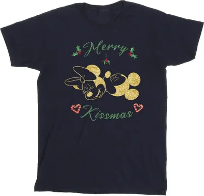 Produktbild von Disney - "Merry Kissmas" T-Shirt für Herren BI42162 (S) (Marineblau)