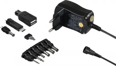 Immagine prodotto di Alimentatore universale Transmedia 3-12V 600mA nero