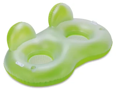 Image de Summer Waves Matelas gonflable deux places avec LED | Vert |