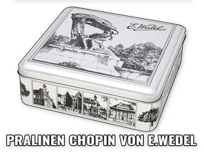 Productafbeelding van E. Wedel Chopin Premium chocoladepralines, verpakt in een doos, 263 g