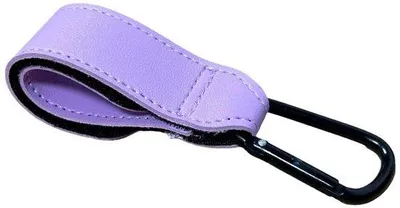 Image de Lot de crochets pour poussette, 20,3 cm, cuir, universel