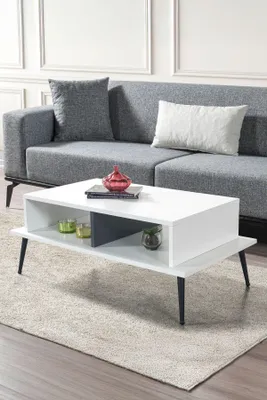 Produktbild von Skye Decor, Hochwertiger Nesting Tisch (3 Teile) - Saphir Eiche, 100 cm, 100% Melamin