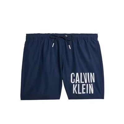 Produktbild von CK CALVIN KLEIN Sea Boxer Swimming Pool Herren Bademode mit aufgedrucktem Logo Artikel KM0KM00794 MEDIUM DRAWSTRING, L, Poliestere 100%