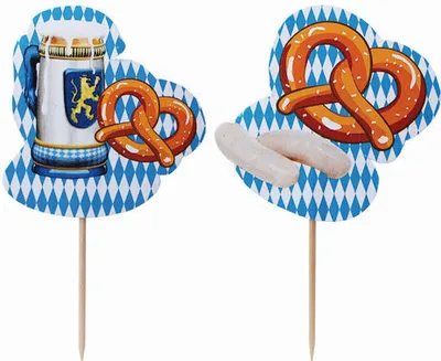 Produktbild von 100x Deko-Picker "Oktoberfest" 10cm