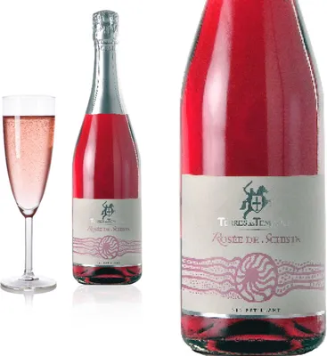 Produktbild von Vin Petillant - demi-sec »Rosée de Schiste« Terres des Templiers - Perlwein - Roséwein,