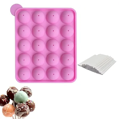 Silikon-Kuchenform mit 20 Mulden für Lollipops