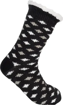 Produktbild von styleBREAKER Uni ABS Stoppersocken mit Teddyfutter und Punkte Muster, ABS-Socken, Größe 35-42 EU / 5-10 US / 4-8 UK 08030010