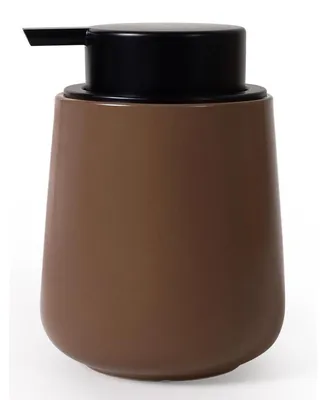 Produktbild von Seifenspender Keramik Matt Braun 350ml Nachfüllbar für Küche & Bad