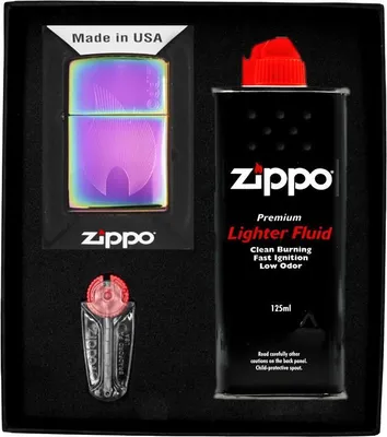 Zdjęcie produktu dla Zestaw Zippo Zapalniczka Flame Rainbow Prezentowy No1