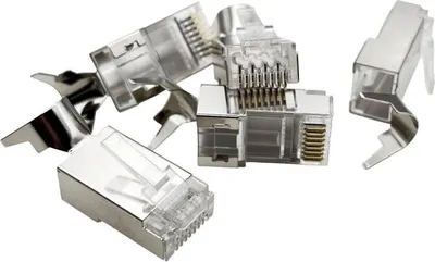 Immagine prodotto di Spina RJ45 STP ALANTEC per filo 23 AWG con pinza NI036