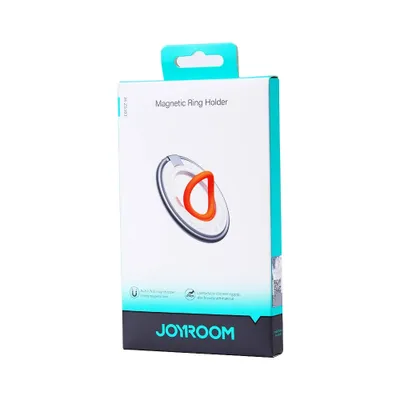 Zdjęcie produktu dla JOYROOM JR-ZS383, Pierścień magnetyczny, Pomarańczowy, Kopolimer akrylonitrylo-butadieno-styrenowy (ABS), Poliwęglan (PC), Cynk, Silikon, Apple, IP12/13/14/15, 1 szt.