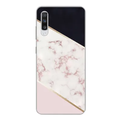 Produktbild von MuchoWow® Handyhülle Schutzhülle Hülle für Samsung Galaxy A70 Marmor - Roségold - Luxus Silikon Softcase Handy Hülle - Schutzhaube