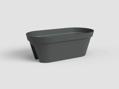 Obrázek produktu pro Artevasi Capri Balcony Plant Box, Antracit, 26,8 l, 300 mm, 600 mm, 300 mm, 6 kusů