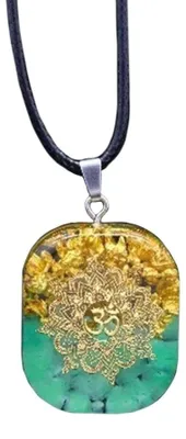 Zdjęcie produktu dla Solidchoice - Naszyjnik z orgonitem w kształcie Metatron Cube, aktywujący czakry, idealny do medytacji