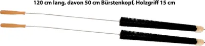 Produktbild von 2 x Ziegenhaar Heizkörperbürste - Die Bürste mit langem Bürstenkopf für Heizkörper und Radiator Heizungsbürste