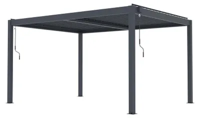 Zdjęcie produktu dla Pergola bioklimatyczna G21 Austin Premium 4x3 m, antracytowa aluminiowa