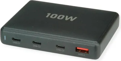 Produktbild von VALUE USB Charger, 4 Port (1x USB-A, 3x USB-C), max. 100W