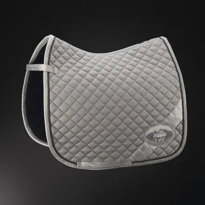 Produktbild von Eskadron Schabracke Platinum " Baumwolle DIAGONAL " Form - Dressur Farbe - silvergrey
