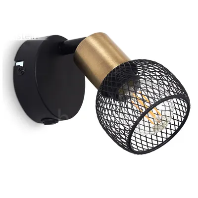 Produktbild von Pieve »Pieve« Wandlampe aus Metall schwarz und gold