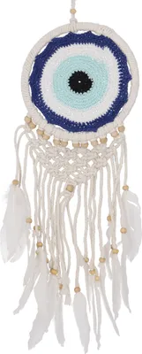 Produktbild von Traumfänger - Blau/weiß/ 17 cm, Mehrfarbig, Traumfänger, Mobiles
