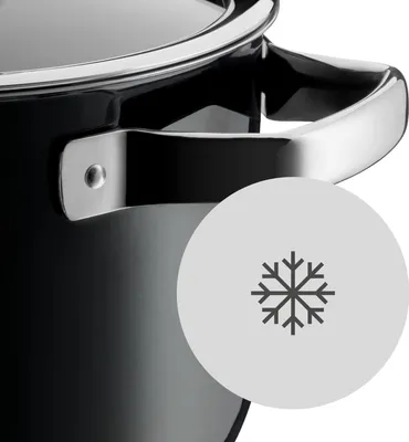 Produktbild von WMF FUSIONTEC 05.2046.5291, 4,1 l, Rund, Schwarz, Eisenguss, Stahl, Keramik, Gas, Halogen, Induktion, 250 °C