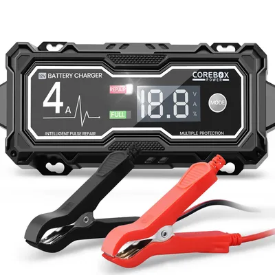 Produktbild von Autobatterie Ladegerät 12V 4A,Smart Automatische Autobatterie-Ladegerät