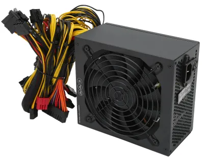 Image de Alimentation pour mining de 2000 W avec ventilateur, protection multiple et circuit de contrôle intelligent de la température – Alimentation pour PC dédiée au mining, 110–264 V