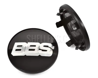 Obrázok produktu pre Stredový kryt zliatinového kolesa Ø 60/76,5 mm, BBS 09.24.658 plast, s logom, čierne/chrómové logo