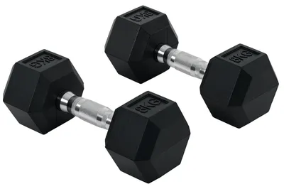 Obrázek produktu pro Činky, litina, ergonomická rukojeť, černé